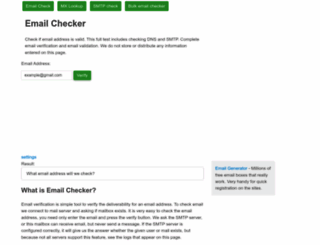checkeremail.com screenshot