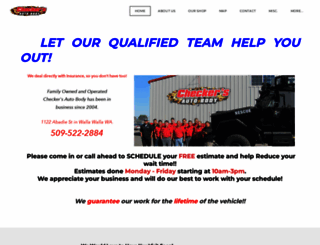 checkersautobody.com screenshot