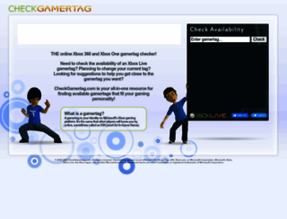 checkgamertag.com screenshot