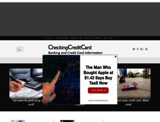 checkingcreditcard.com screenshot