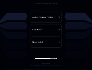 checkinsooner.com screenshot