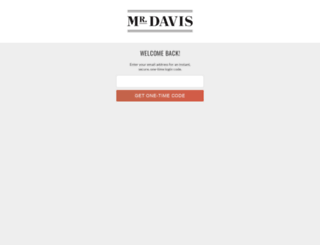checkout.mrdavis.com screenshot