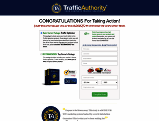checkout.trafficauthority.net screenshot