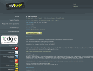 checkoutcfc.riaforge.org screenshot