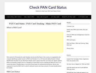 checkpancard.com screenshot