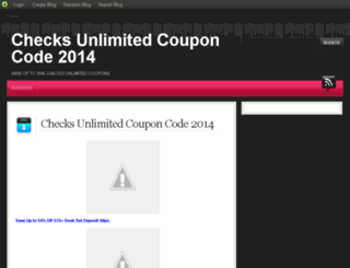 checksunlimitedcouponcode2014.blog.com screenshot