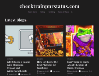 checktrainpnrstatus.com screenshot