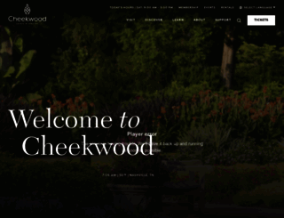 cheekwood.org screenshot