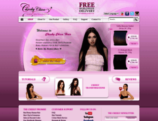 cheekychicahair.com screenshot