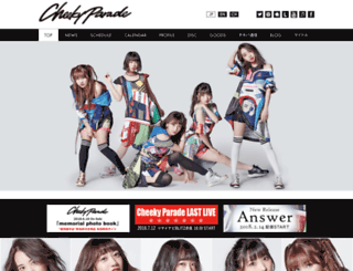 cheekyparade.jp screenshot