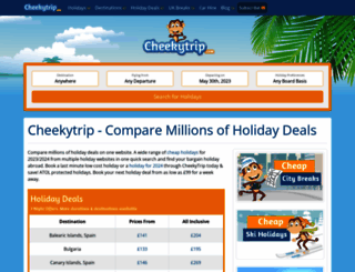 cheekytrip.com screenshot