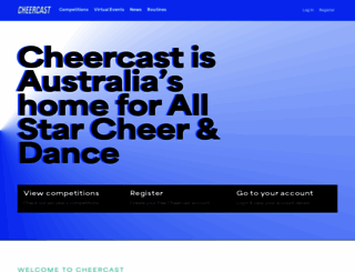 cheercast.com.au screenshot