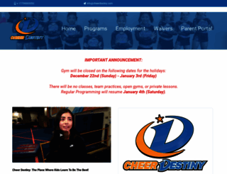 cheerdestiny.com screenshot