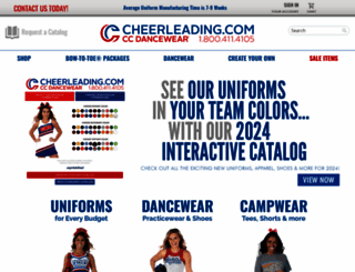 cheerleading.com screenshot