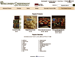 cheese.wisconsincheeseman.com screenshot