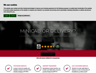 cheetahminicabs.co.uk screenshot