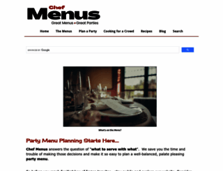 chef-menus.com screenshot