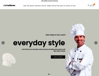 chef-uniforms.com.au screenshot