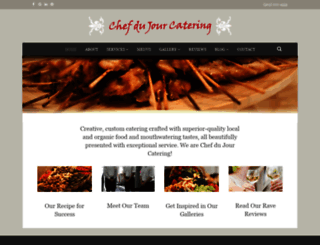 chefdujourcatering.com screenshot