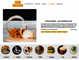 chefhansen.de screenshot