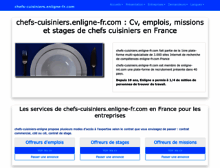chefs-cuisiniers.enligne-fr.com screenshot