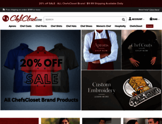 chefscloset.com screenshot
