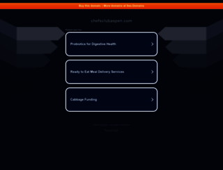 chefsclubaspen.com screenshot