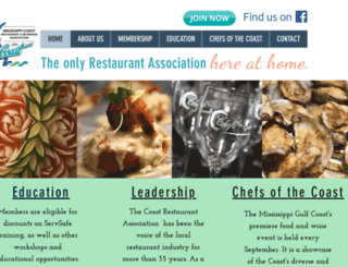 chefsofthecoast.org screenshot