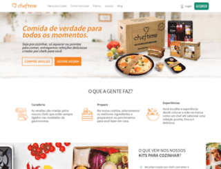 cheftime.com.br screenshot
