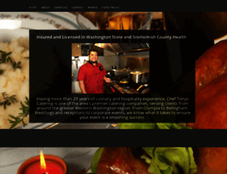 cheftonyscatering.com screenshot