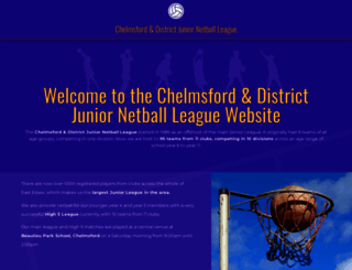 chelmsfordjuniornetballleague.co.uk screenshot