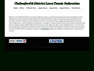 chelmsfordtennisleague.co.uk screenshot