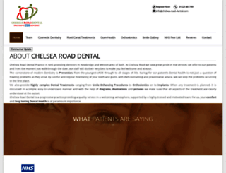 chelsea-road-dental.com screenshot