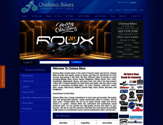 chelseabikes.co.uk screenshot