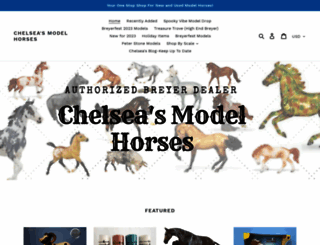 chelseasmodelhorses.com screenshot