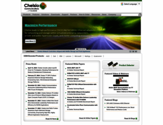 chelsio.com screenshot