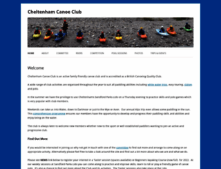 cheltenhamcanoeclub.co.uk screenshot