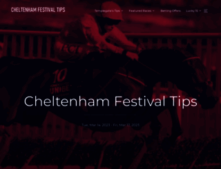 cheltenhamfestivaltips.co.uk screenshot
