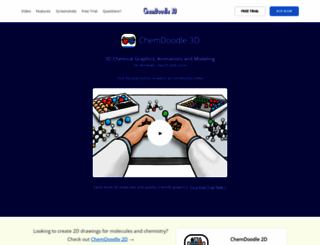 chemdoodle3d.com screenshot