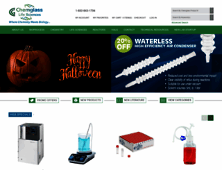 chemglass.com screenshot