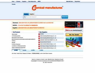chemical-manufactures.com screenshot