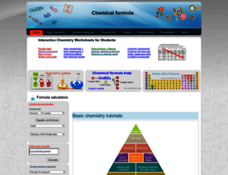 chemicalformula.org screenshot