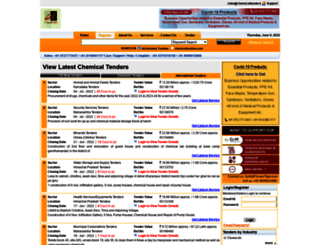 chemicaltenders.com screenshot