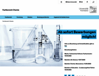 chemie.uni-konstanz.de screenshot