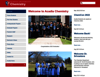 chemistry.acadiau.ca screenshot