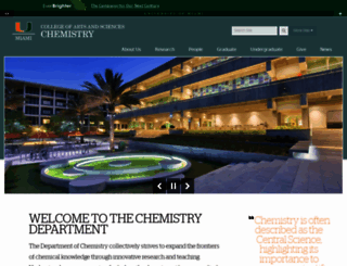 chemistry.as.miami.edu screenshot