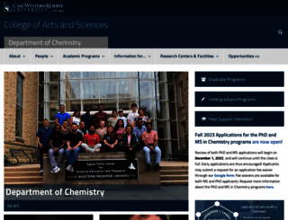 chemistry.case.edu screenshot
