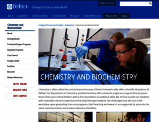 chemistry.depaul.edu screenshot