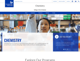 chemistry.gsu.edu screenshot
