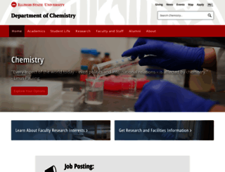 chemistry.illinoisstate.edu screenshot